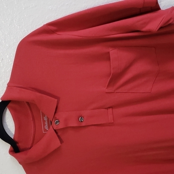 Eddie Bauer Men's Outdoor Polo Shirt Short Sleeve 1/4 Button, Size TXL - Picture 3 of 13